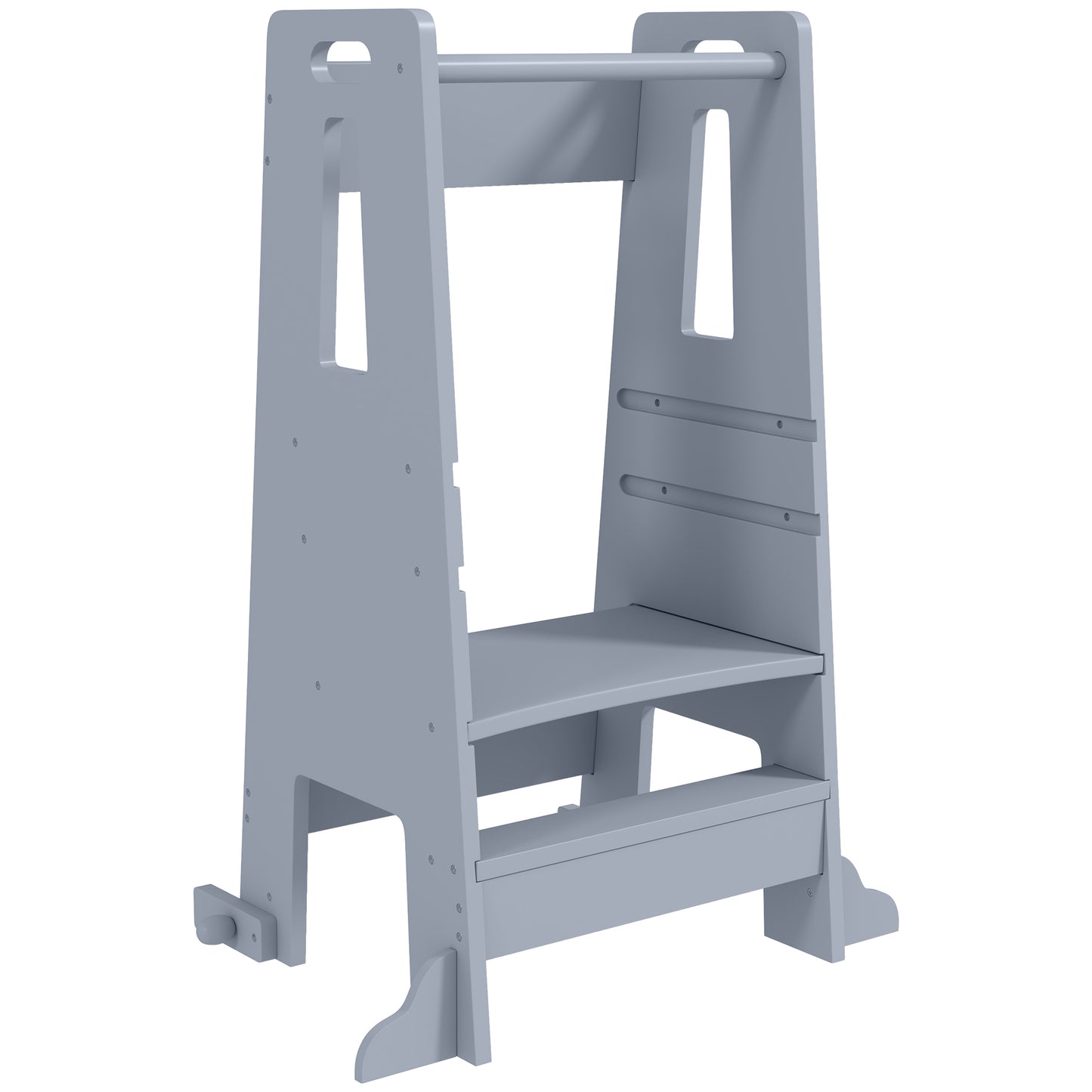 Aiyaplay Torre De Aprendizaje Con Pedal Altura Ajustable 45x47,5x91 Cm Gris_0