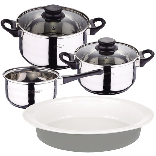 Pack Batería De Cocina 5 Piezas + Fuente Ovalada De 36cm