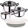Pack Batería De Cocina 5 Piezas + Fuente Ovalada De 36cm