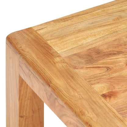Mesa De Centro Madera Maciza Acacia Acabado Miel 110x60x35 Cm_2