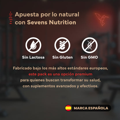 Pack Rendimiento. Con Creatina, Magnesio y Multivitaminas. Sevens Nutrition. Energía y Rendimiento_3