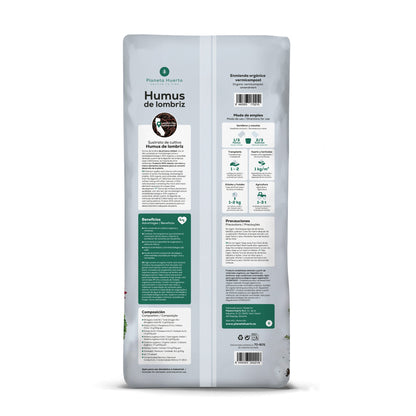 Pack 3x Humus de Lombriz 100% Natural Planeta Huerto 42 L
