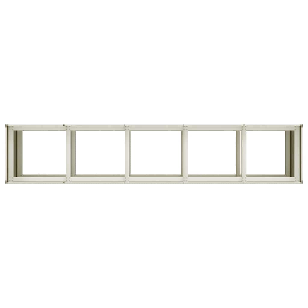 Jardinera De Acero Laminado En Frío Blanco 200x40x80 Cm_4