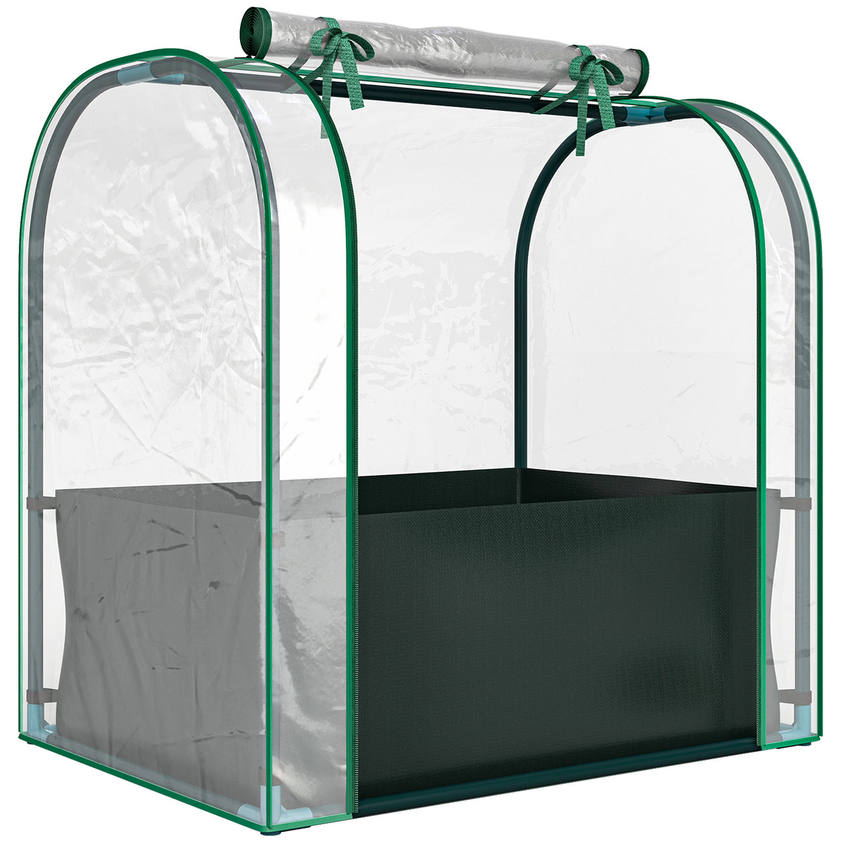 Outsunny Mini Invernadero Con Bolsa Para Plantar 68x50x70 Cm Para Jardín Verde_0