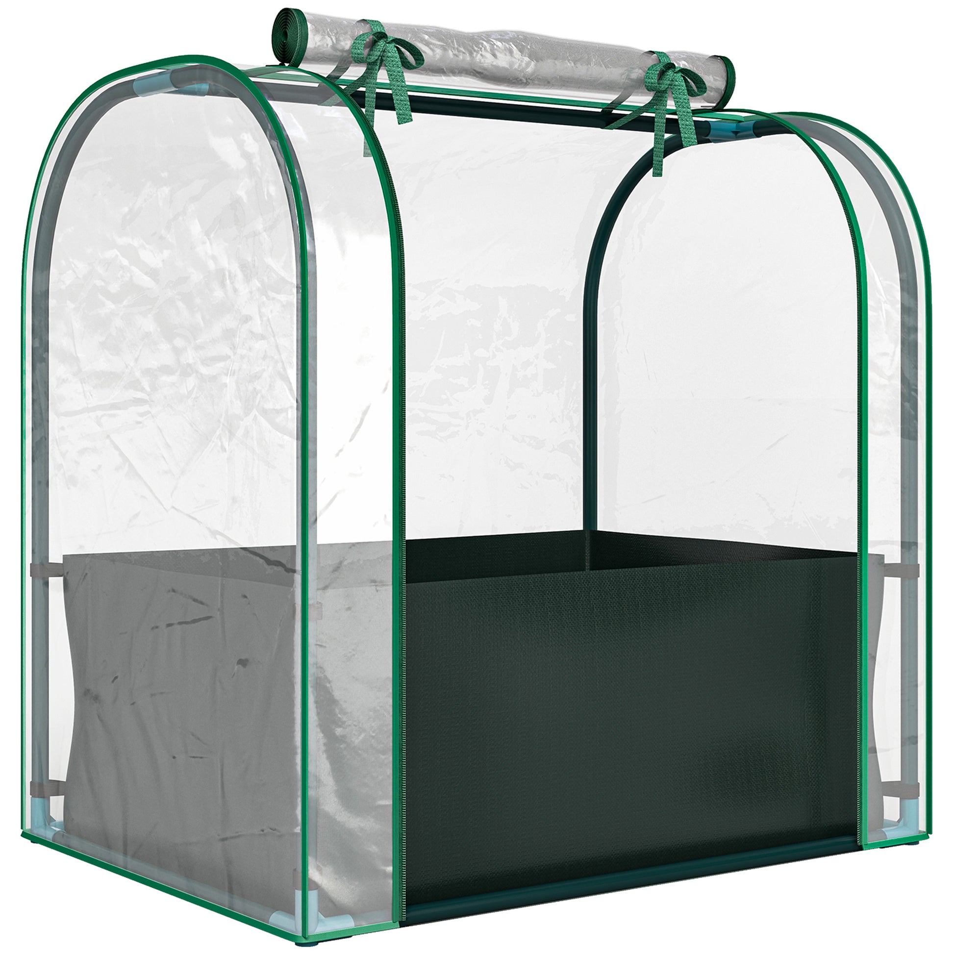 Outsunny Mini Invernadero Con Bolsa Para Plantar 68x50x70 Cm Para Jardín Verde_0