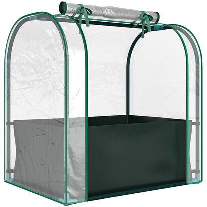 Outsunny Mini Invernadero Con Bolsa Para Plantar 68x50x70 Cm Para Jardín Verde_0