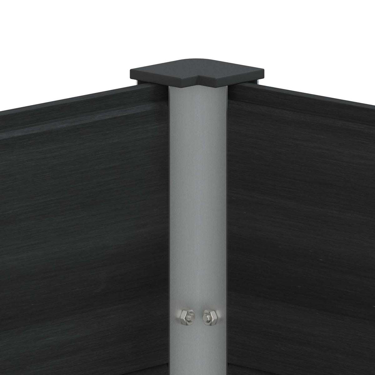 Arriate Elevado Negro 150 X 50 X 91 Cm Wpc Y Aluminio_5