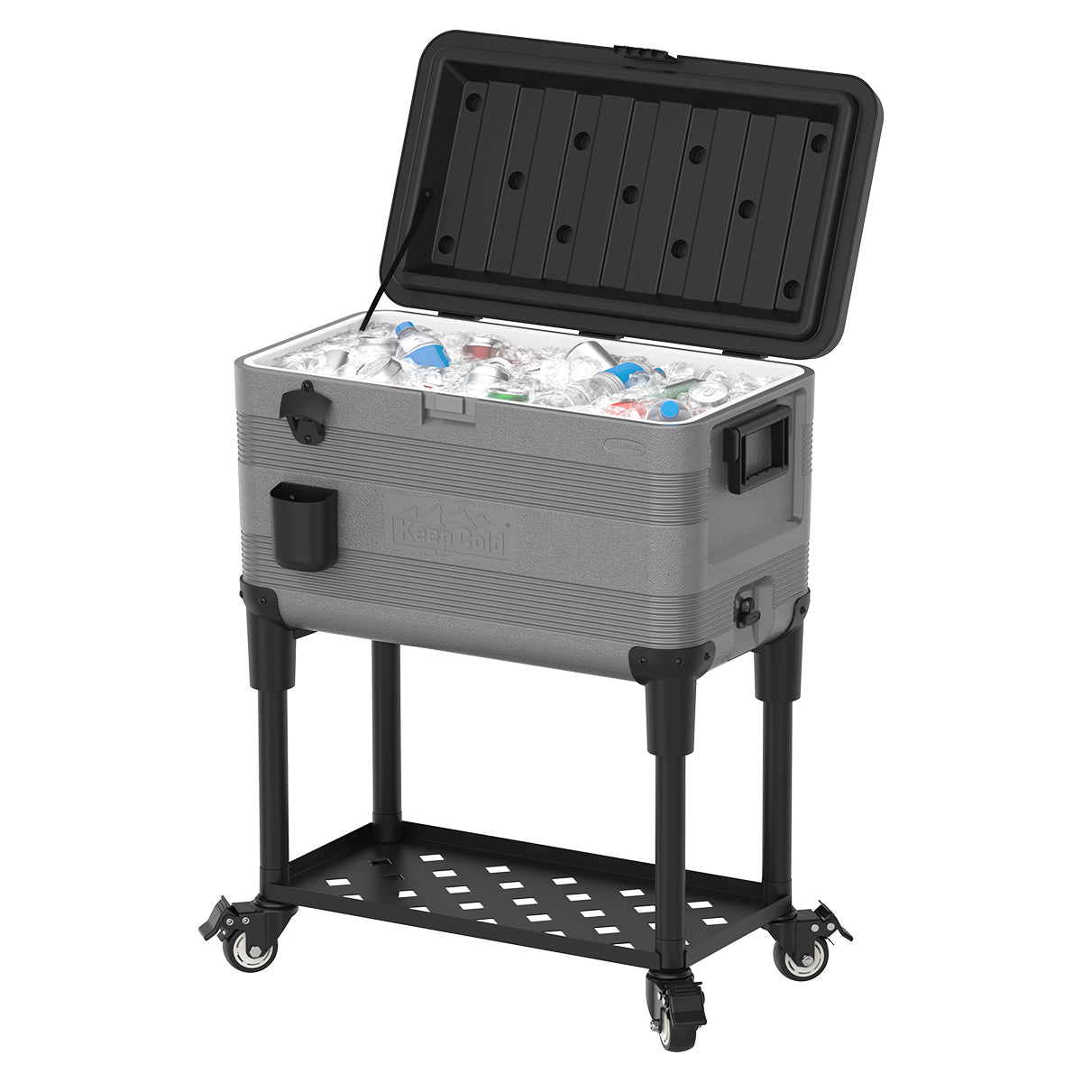 Nevera Portátil Con Mesa - 70 L - Gris_2