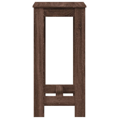 Mesa Alta De Bar Madera Ingeniería Marrón Roble 51x50x103,5 Cm_3