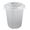 Cubo De Basura / Papelera Polivalente Con Tapa Cerrable, Grande, Plástico Resistente (pp), 23 L, Mats, Plateado