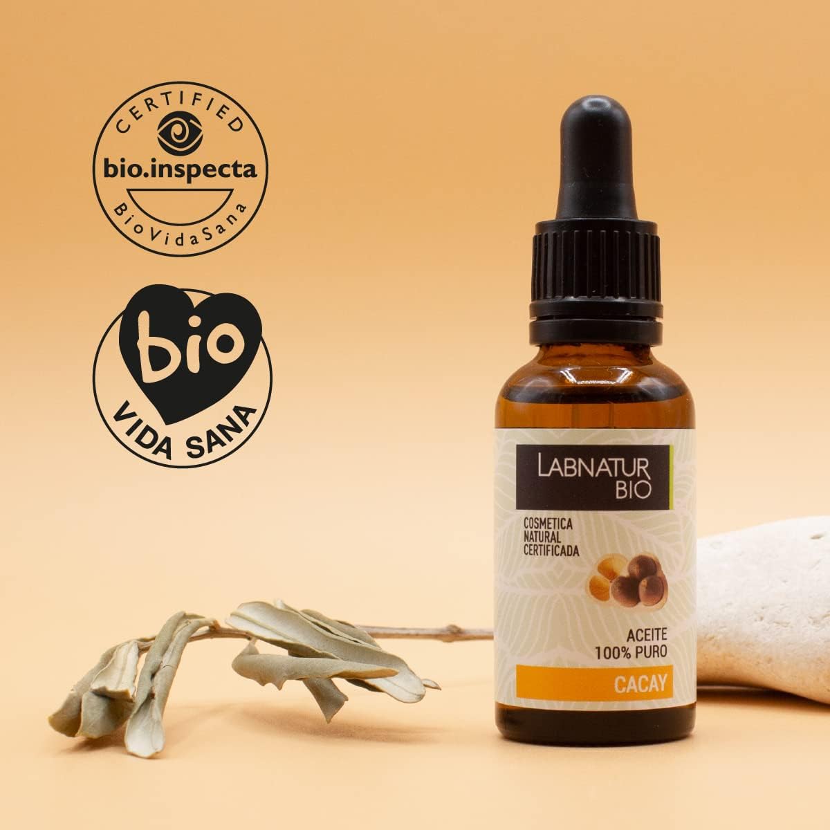 Aceite de Cacay 100% Puro Labnatur Bio 30 ml | Antioxidante y Anti-Aging | Rostro, Cuerpo y Cabello_3