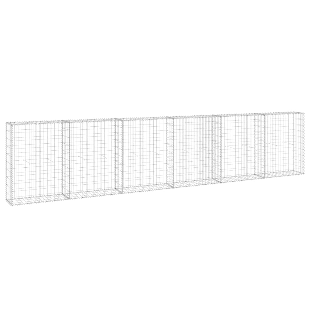 Muro De Gaviones Con Cubiertas Acero Galvanizado 300x30x100 Cm / Vetonek_2