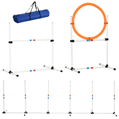 Pawhut Set De Entrenamiento De Agilidad Para Perros Con Bolsa Transporte_0