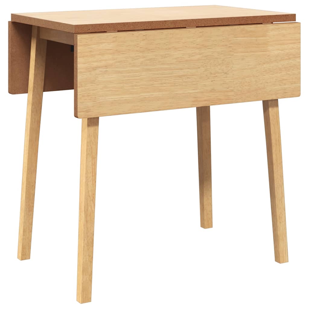 Dining Table Natural Solid Wood Rubber_0
