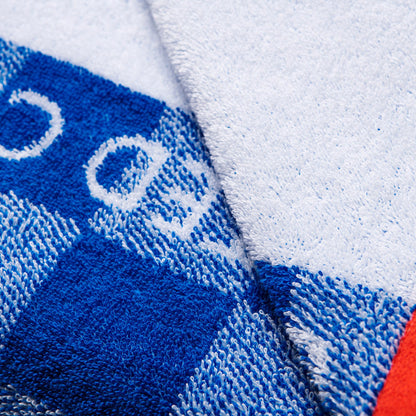 Toalla De Playa De Niño 70x140cm 450gsm 100% Algodón Azul Cuadros Kids_5