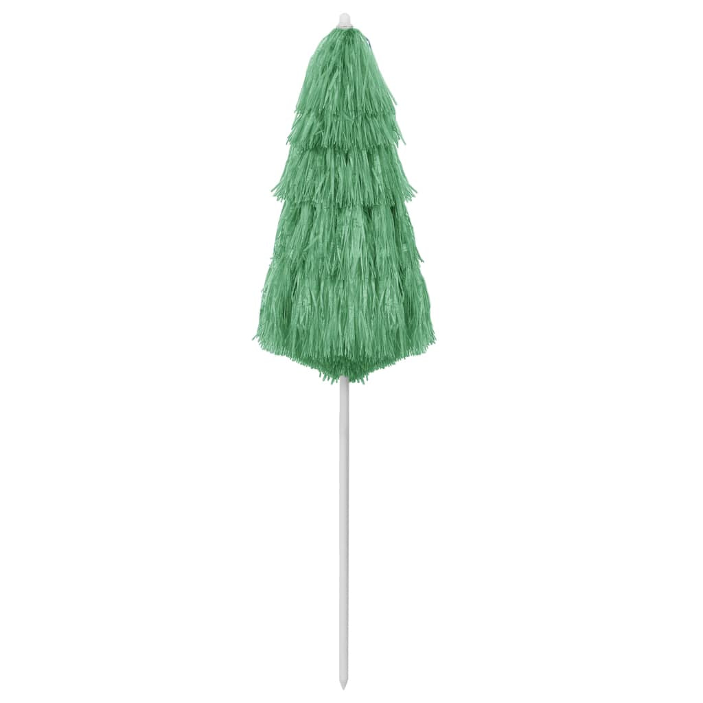 Vidaxl Sombrilla De Playa Hawaii Verde 180 Cm_1