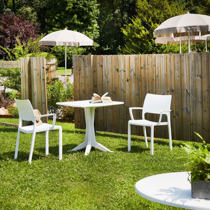 Pack 4 Sillas De Exterior Ocean Apilables, Polipropileno, Blanco, 53 X 82 X 58_2