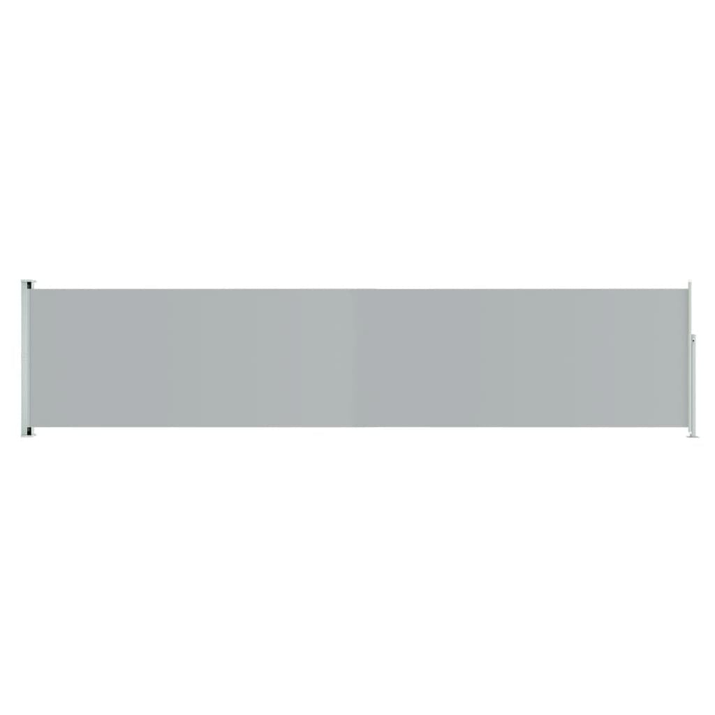 Vidaxl Toldo Lateral Retráctil Para Patio Gris 140x600 Cm_0