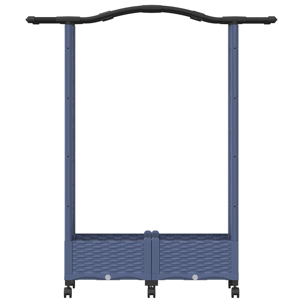 Cama Elevada Con Trellis Y Techo Gris 124 X 40 X 129 Cm Pp_3