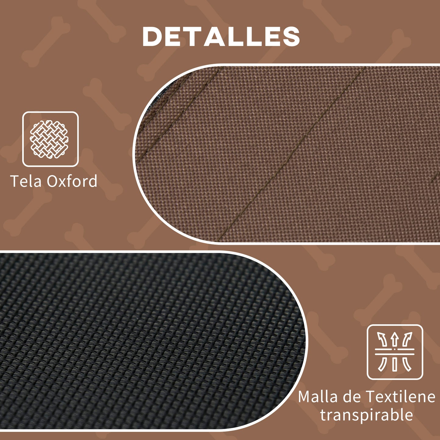 Pawhut Cama Elevada Para Mascotas Portátil Con Toldo Extraíble Exterior 92x76x90_4