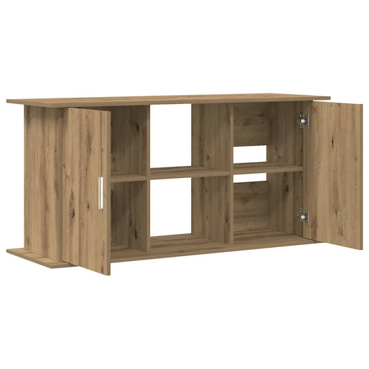 Vidaxl Soporte Para Acuario De Roble Artesanal, 121 X 41 X 58 Cm, Madera De Ingeniería_0
