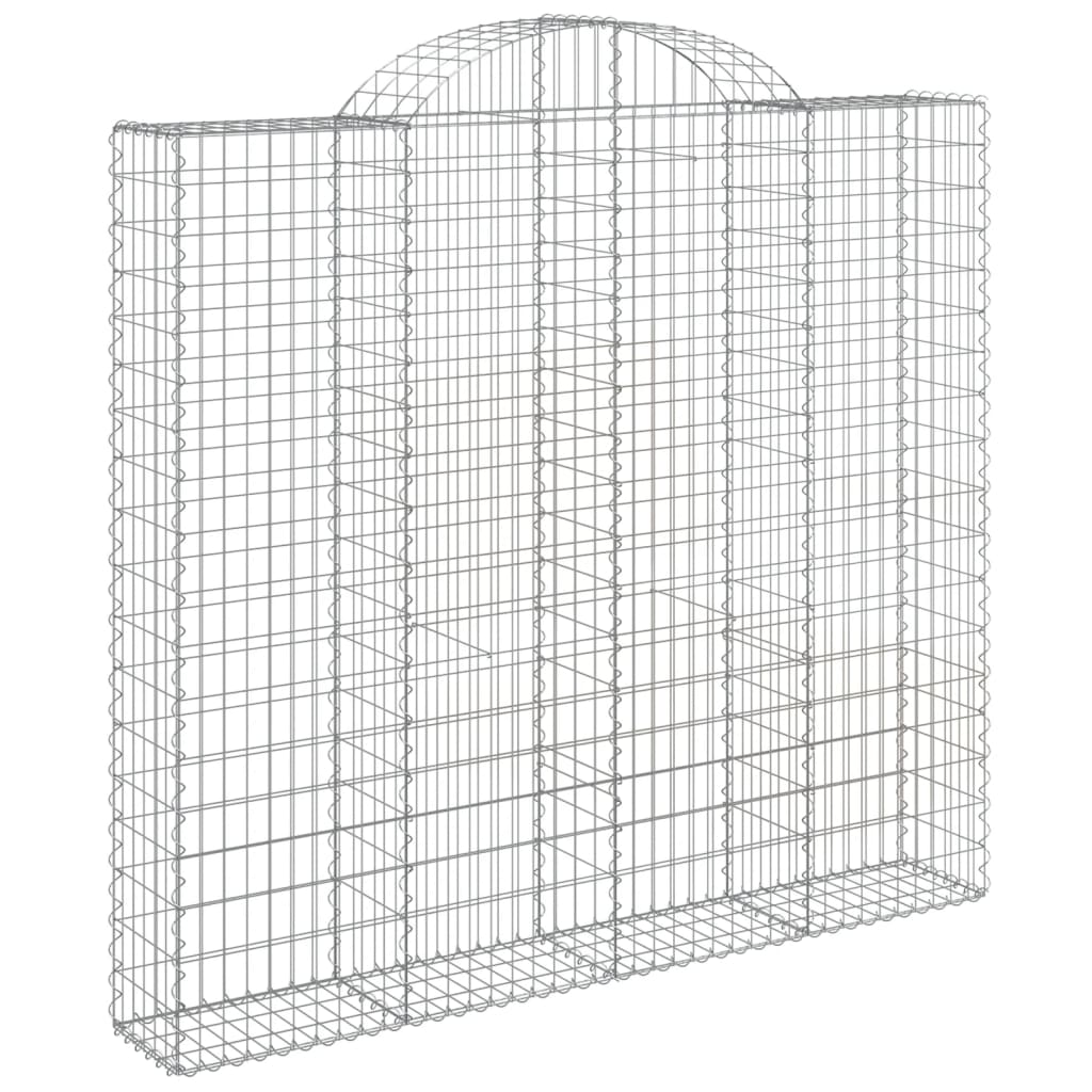 Cestas De Gaviones 4 Uds Forma De Arco Hierro 200x30x180/200 Cm_2