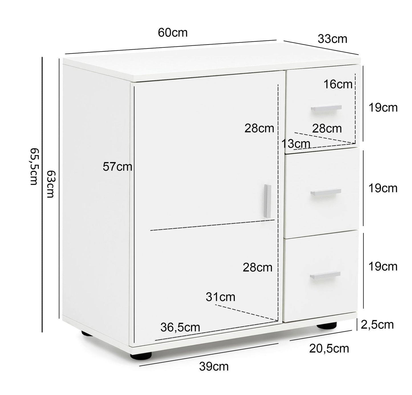 Mueble De Baño Simple Y Elegante Modelo Wl5.877_3