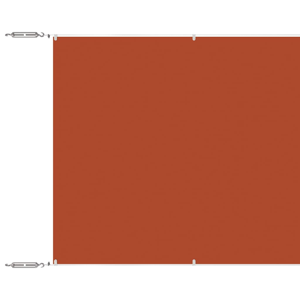 Vidaxl Toldo Vertical Terracota Tela Oxford 140x800 Cm_0