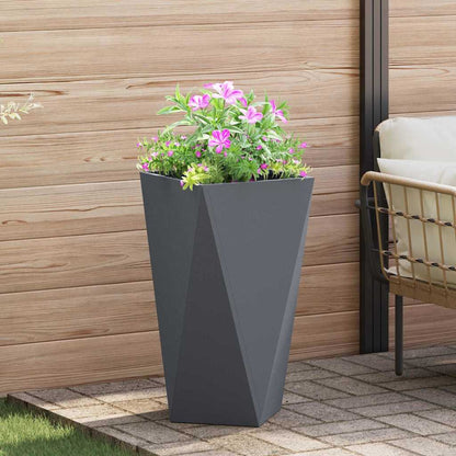 Jardinera 2 Pcs Antracita 40 X 40 X 75 Cm Acero_3