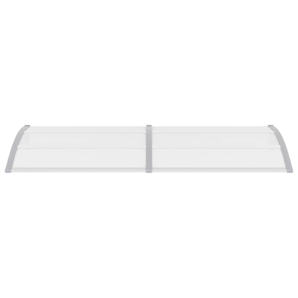 Marquesina Para Puerta Pc Gris Y Transparente 240x75 Cm_3