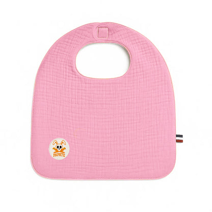Babero De Algodón Orgánico Rosa