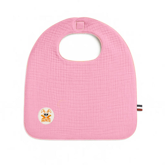 Babero De Algodón Orgánico Rosa_0
