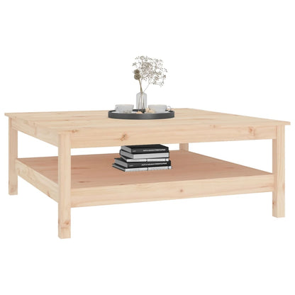 Mesa De Centro De Madera Maciza De Pino 100x100x40 Cm_3