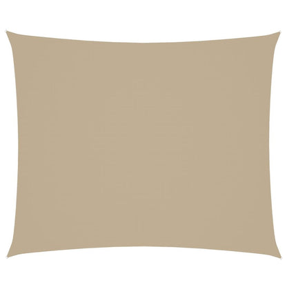 Vidaxl Toldo De Vela Rectangular Tela Oxford Beige 4x6 M_0