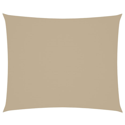 Vidaxl Toldo De Vela Rectangular Tela Oxford Beige 4x6 M_0