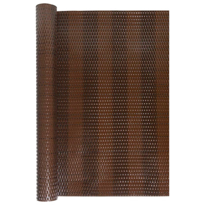 Toldo Para Balcón Ratán Sintético Marrón Y Negro 600x90 Cm / Vetonek_3