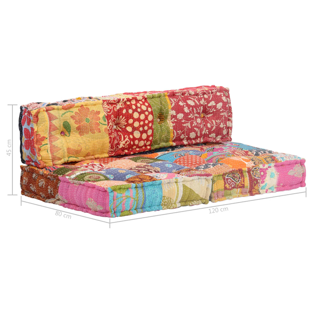 Vidaxl Puf Patchwork De Tela_5