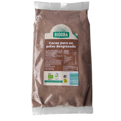 Cacao ECO puro en polvo desgrasado Biográ 250 g