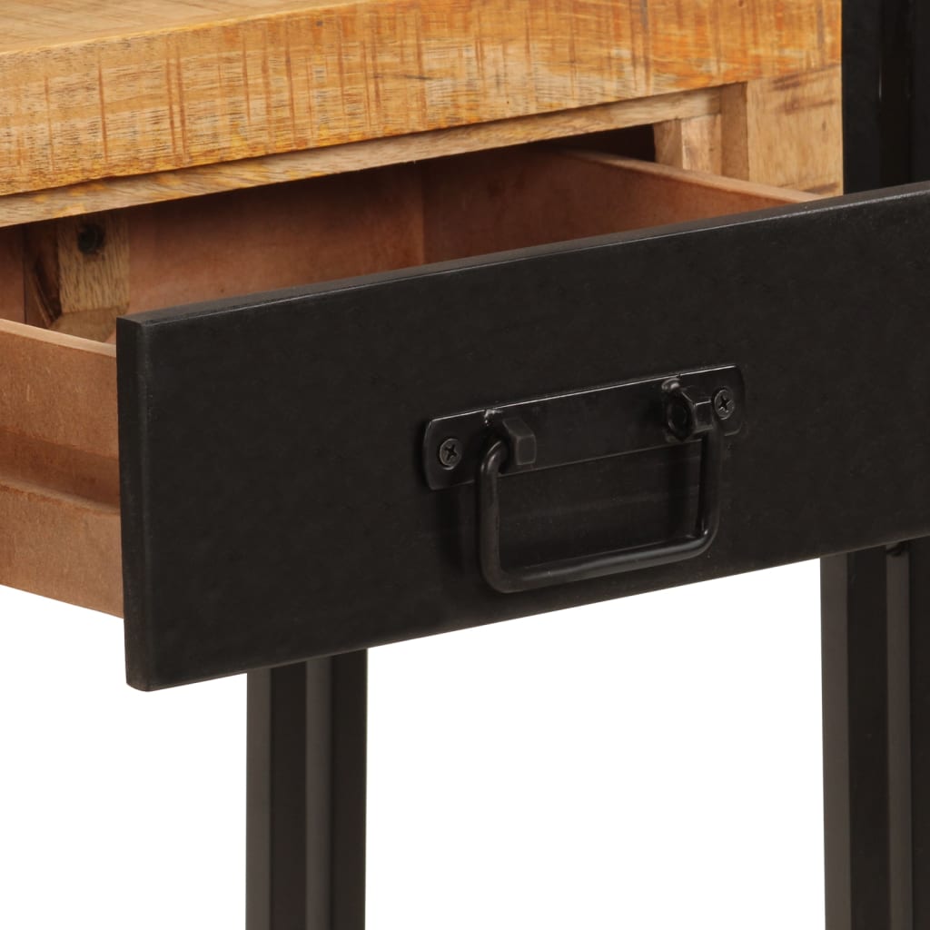 Mesa Consola Madera Maciza De Mango 110x30x76 Cm_3