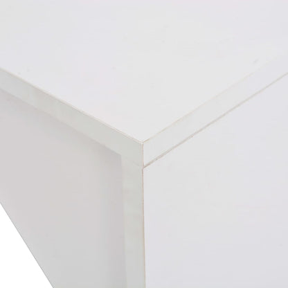 Mesa De Bar Con Estantería Blanca 115x59x200 Cm_2