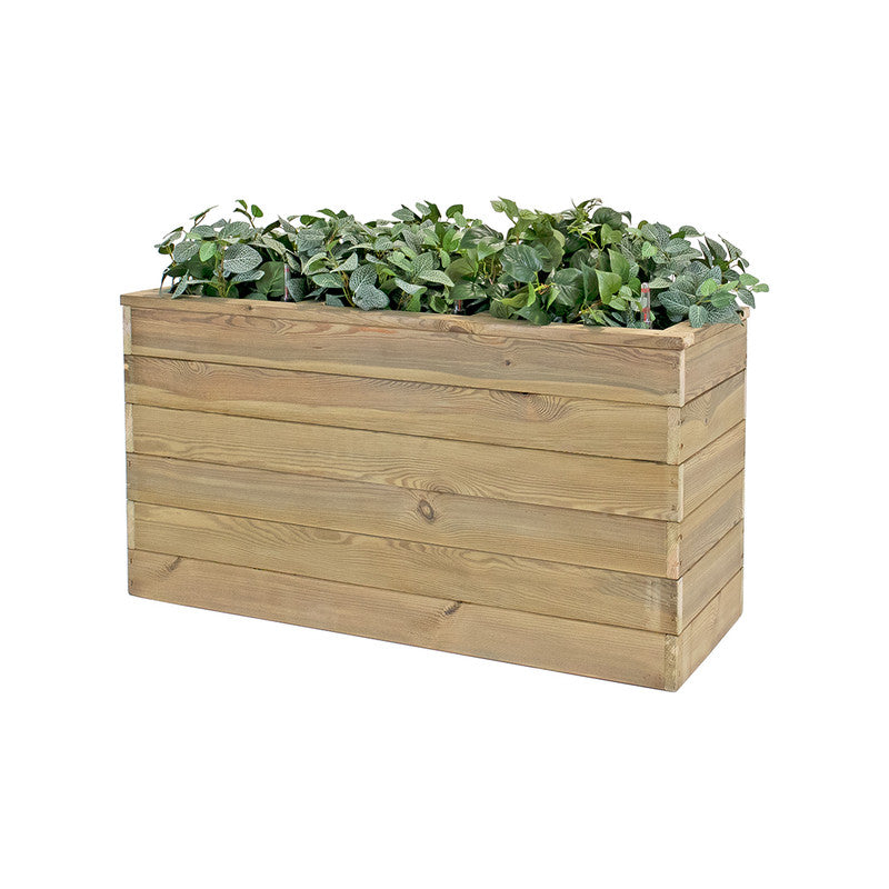 Jardinera De Madera Con Autorriego 110x40x60 Cm Nidum Basic Hortalia_0