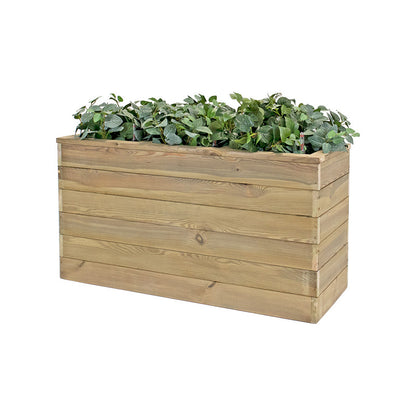Jardinera De Madera Con Autorriego 110x40x60 Cm Nidum Basic Hortalia_0