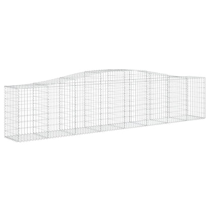 Cestas De Gaviones 5 Uds Forma De Arco Hierro 400x50x80/100 Cm_2