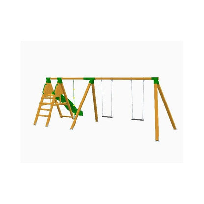 Parque Infantil Masgames Pegasus Dos Asientos Planos Superficie De Arena, Tierra O Cesped._5