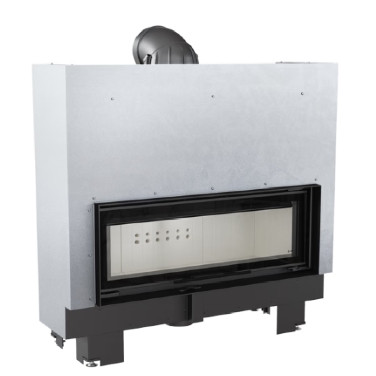 Bricosol Chimenea De Leña De Acero Mb100 14 Kw Ø 200 Puerta Elevable_1