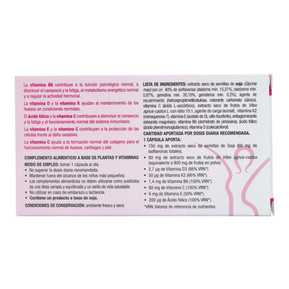 Isoflavonas Con Vitaminas K2 D3 Nuevo Natysal 30 Capsulas