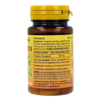 Fenogreco 400 mg Nature Essential, 50 cápsulas