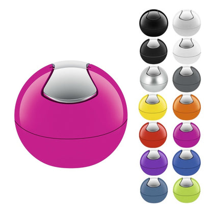 Spirella Colección Bowl, Papelera Ø16 X 14 Cm (1 Litro), Poliestirol, Morado_2