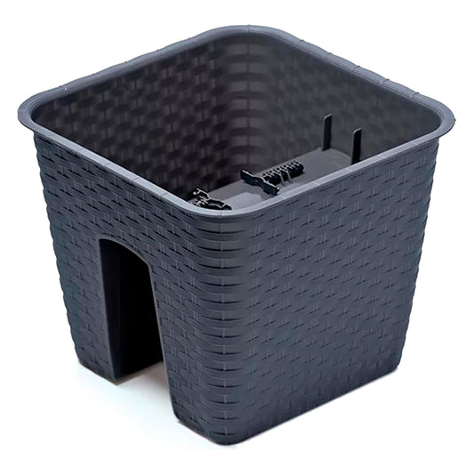 Macetero Ratolla Cuadrado Ratolla 8,5l., Dimensiones (mm) 272x272x225, Color Antracita_0