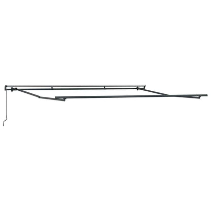 Toldo Retráctil Manual Gris Antracita Y Blanco 400x300 Cm_4